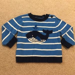 Old Navy preppy whale sweater